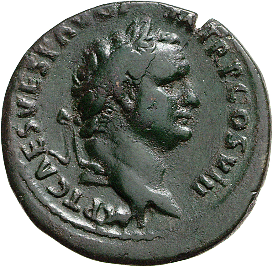 RIC II, Part 1 (second edition) Titus 187 Titus obverse, Head of Titus, laureate, right