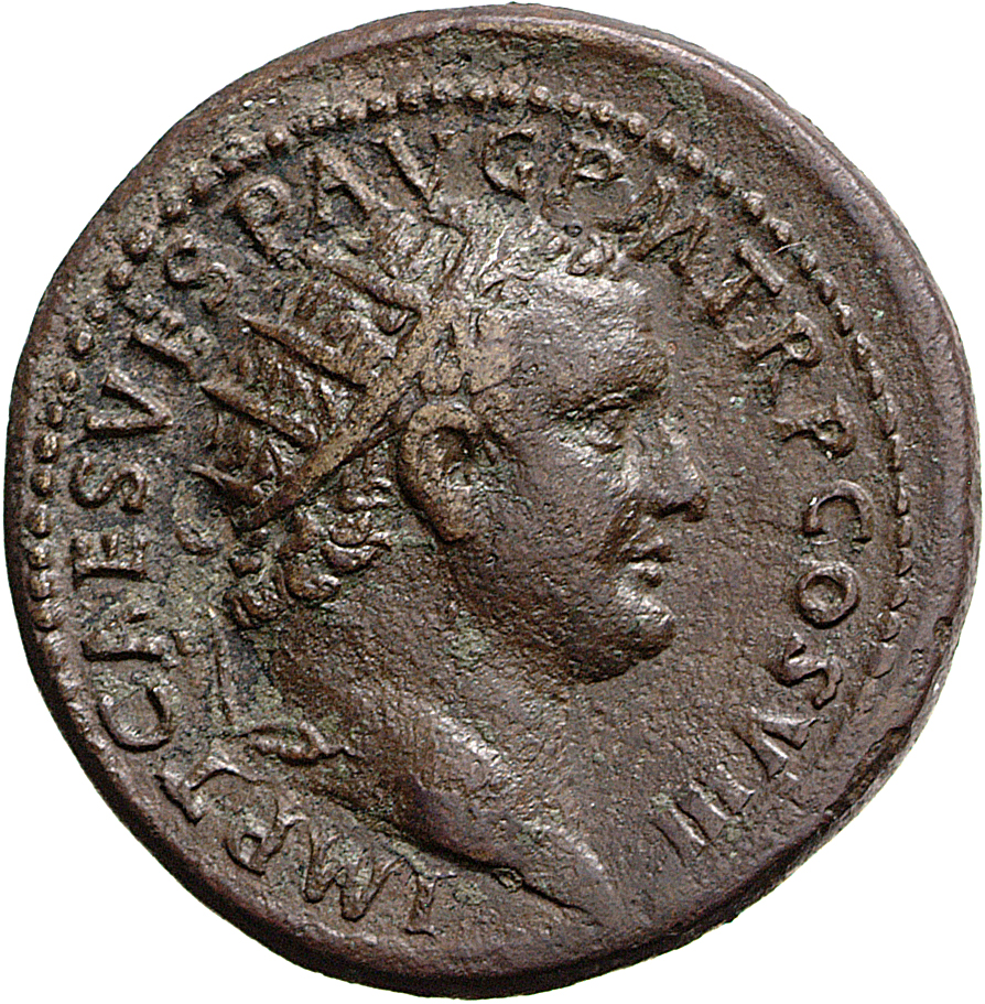RIC II, Part 1 (second edition) Titus 203 Titus obverse, Head of Titus, radiate, right