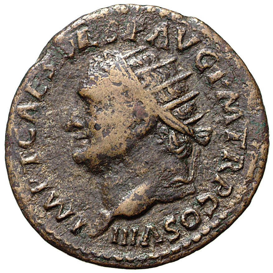 RIC II, Part 1 (second edition) Titus 204 Titus obverse, Head of Titus, radiate, left
