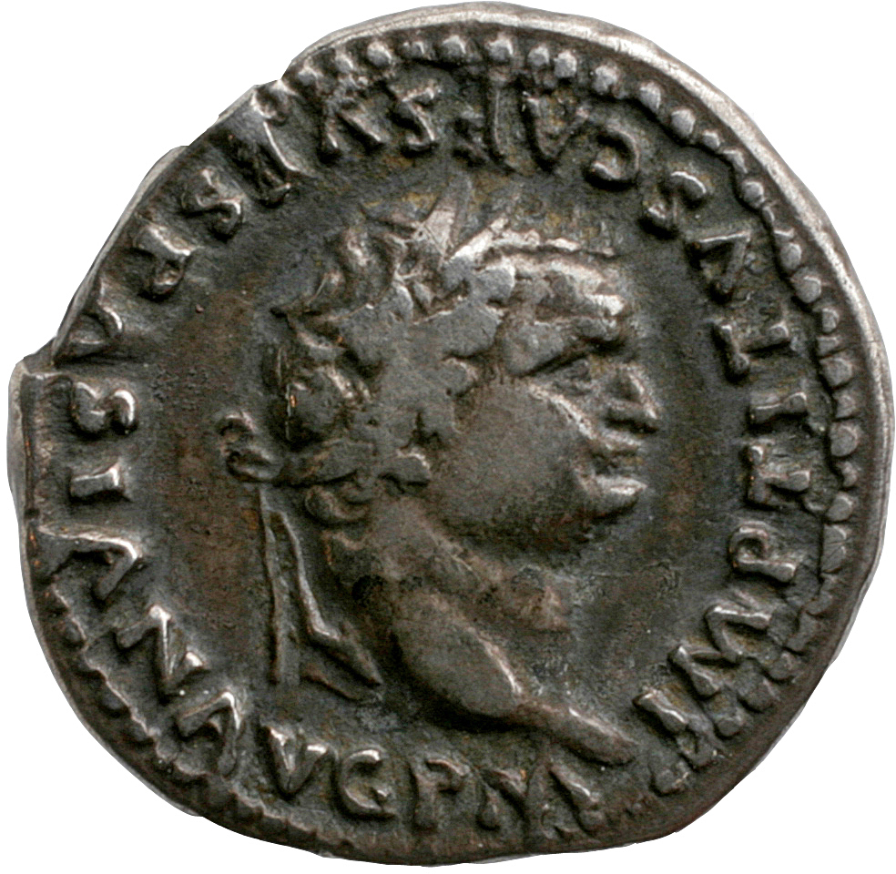 RIC II, Part 1 (second edition) Titus 22 Titus obverse, Head of Titus, laureate, right