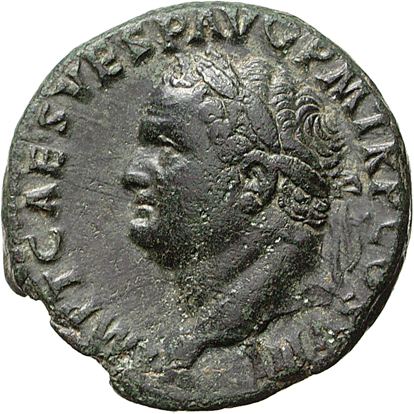 RIC II, Part 1 (second edition) Titus 223 Titus obverse, Head of Titus, laureate, left