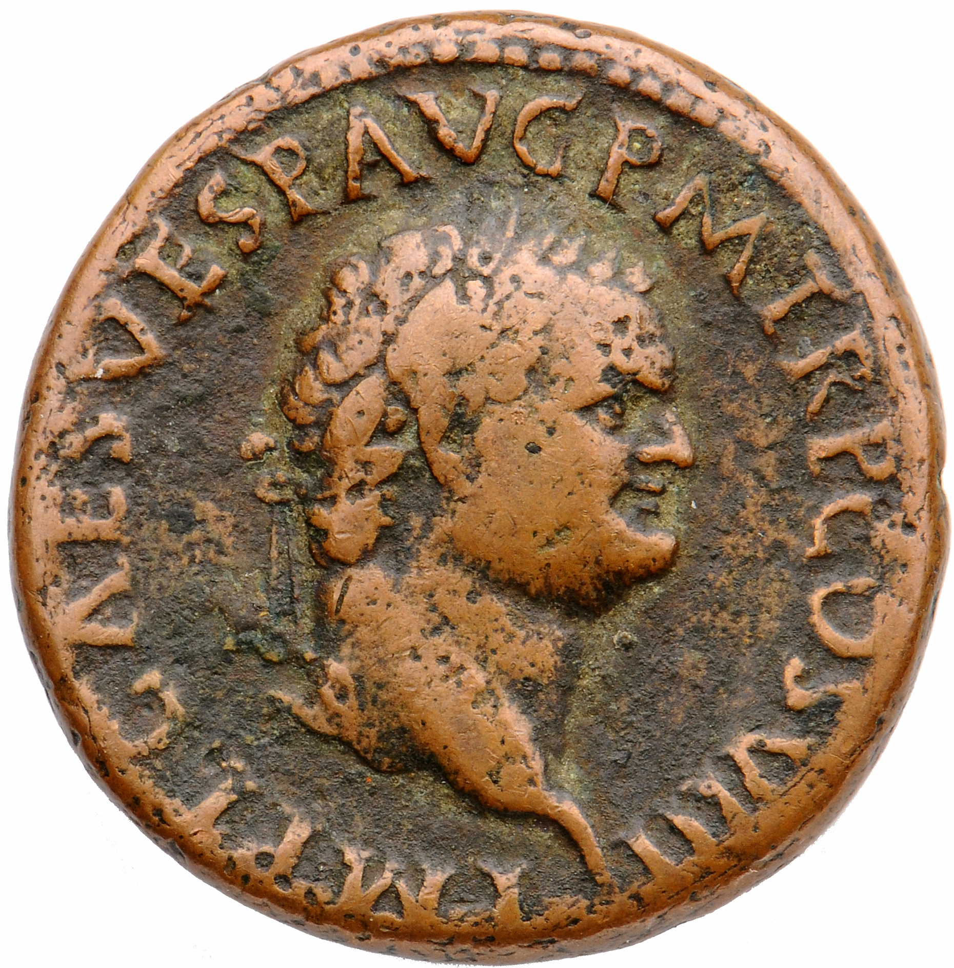 RIC II, Part 1 (second edition) Titus 224 Titus obverse, Head of Titus, laureate, right