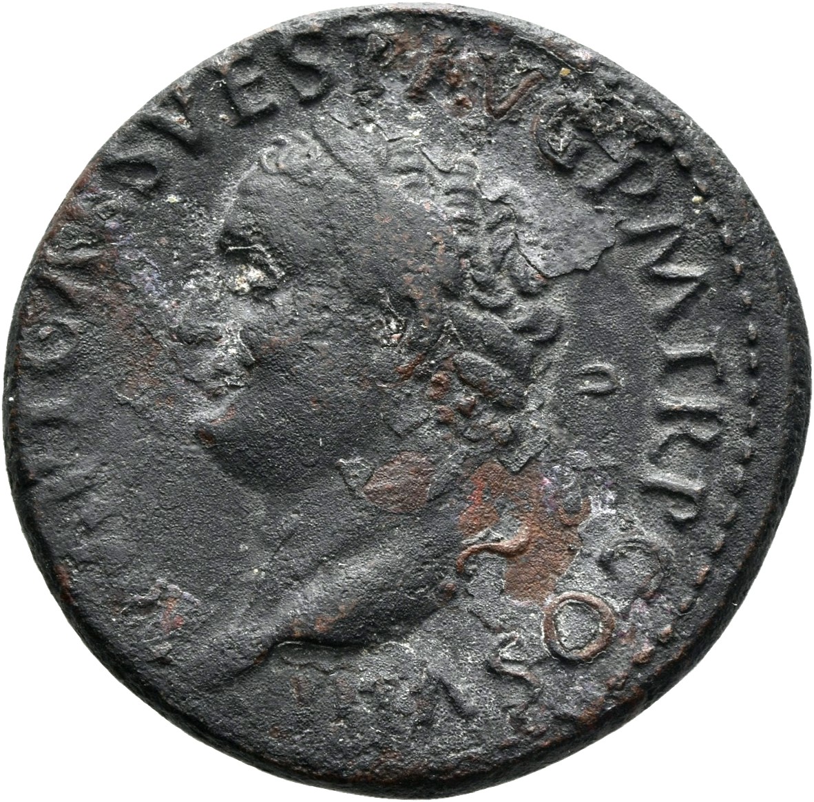 RIC II, Part 1 (second edition) Titus 230 Titus obverse, Head of Titus, laureate, left