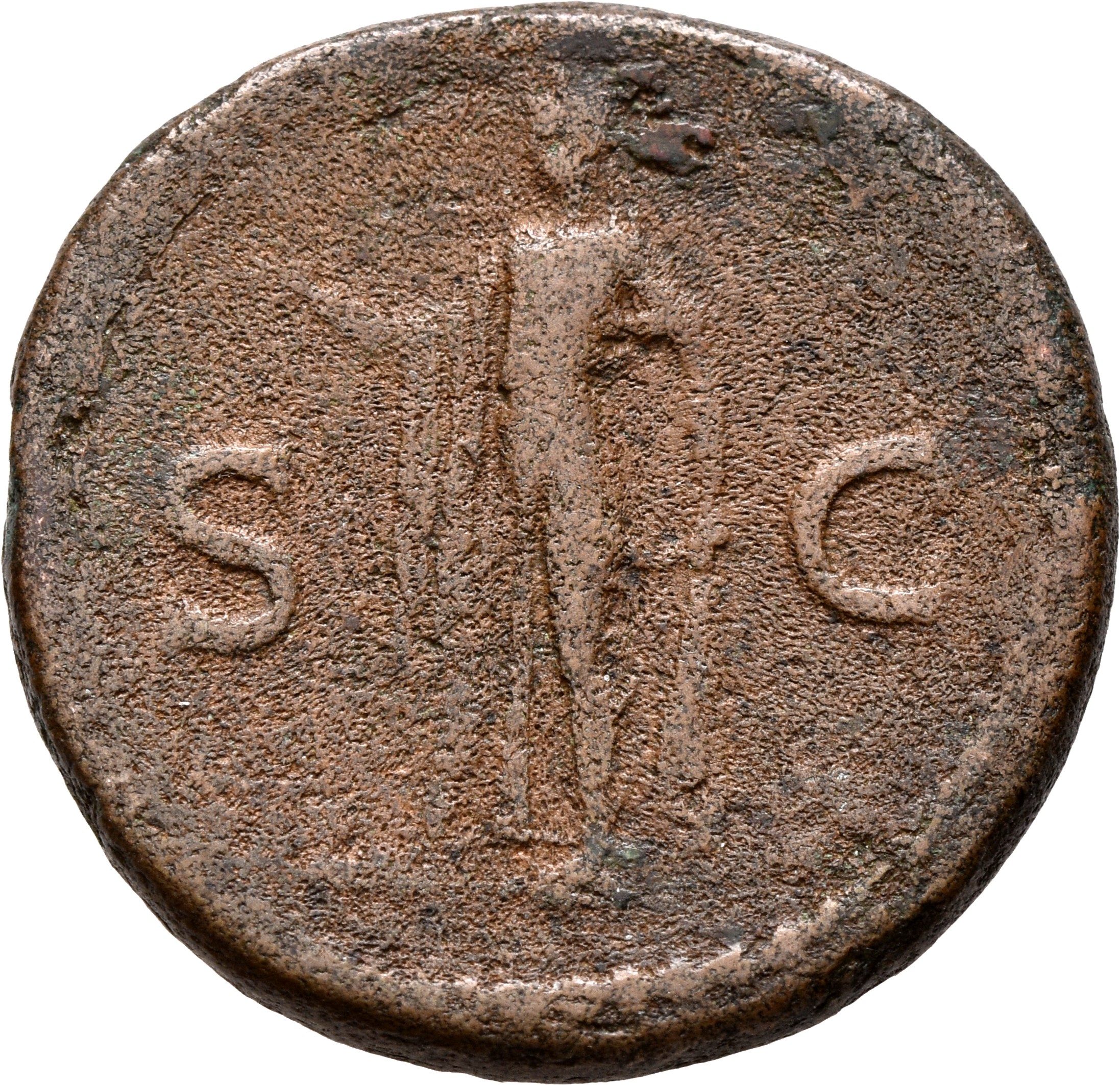RIC II, Part 1 (second edition) Titus 237 Titus reverse, Spes standing, left holding flower in right and raising skirt wit...