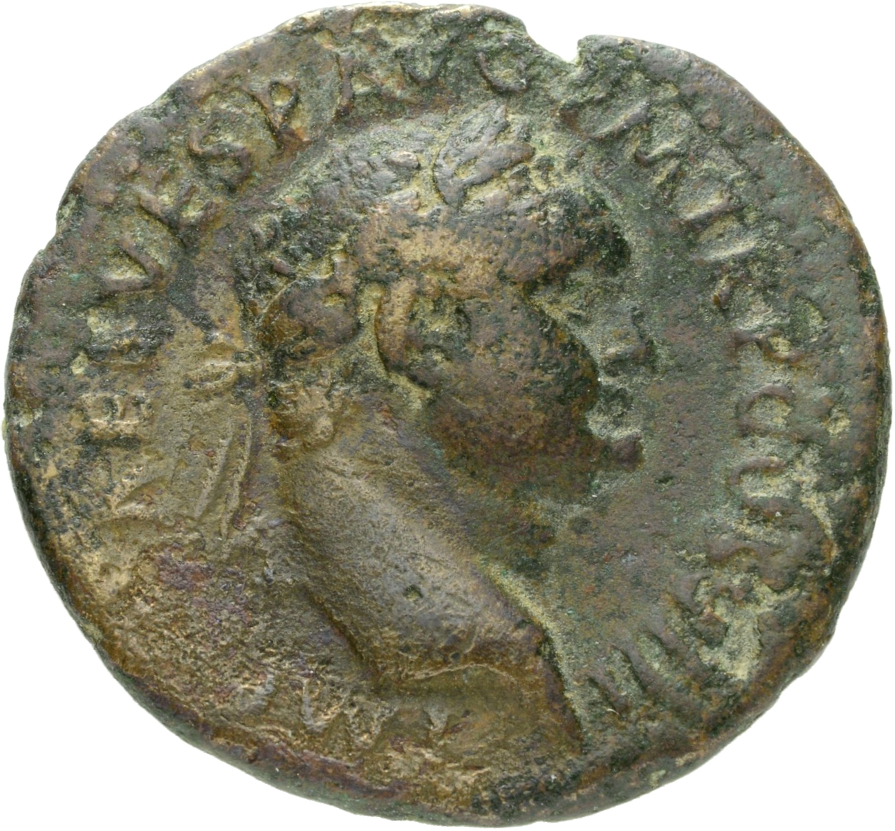 RIC II, Part 1 (second edition) Titus 237 Titus obverse, Head of Titus, laureate, right