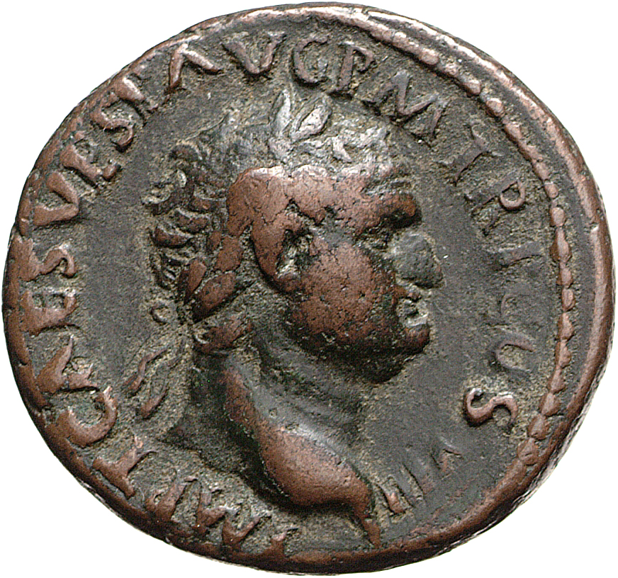 RIC II, Part 1 (second edition) Titus 246 Titus obverse, Head of Titus, laureate, right
