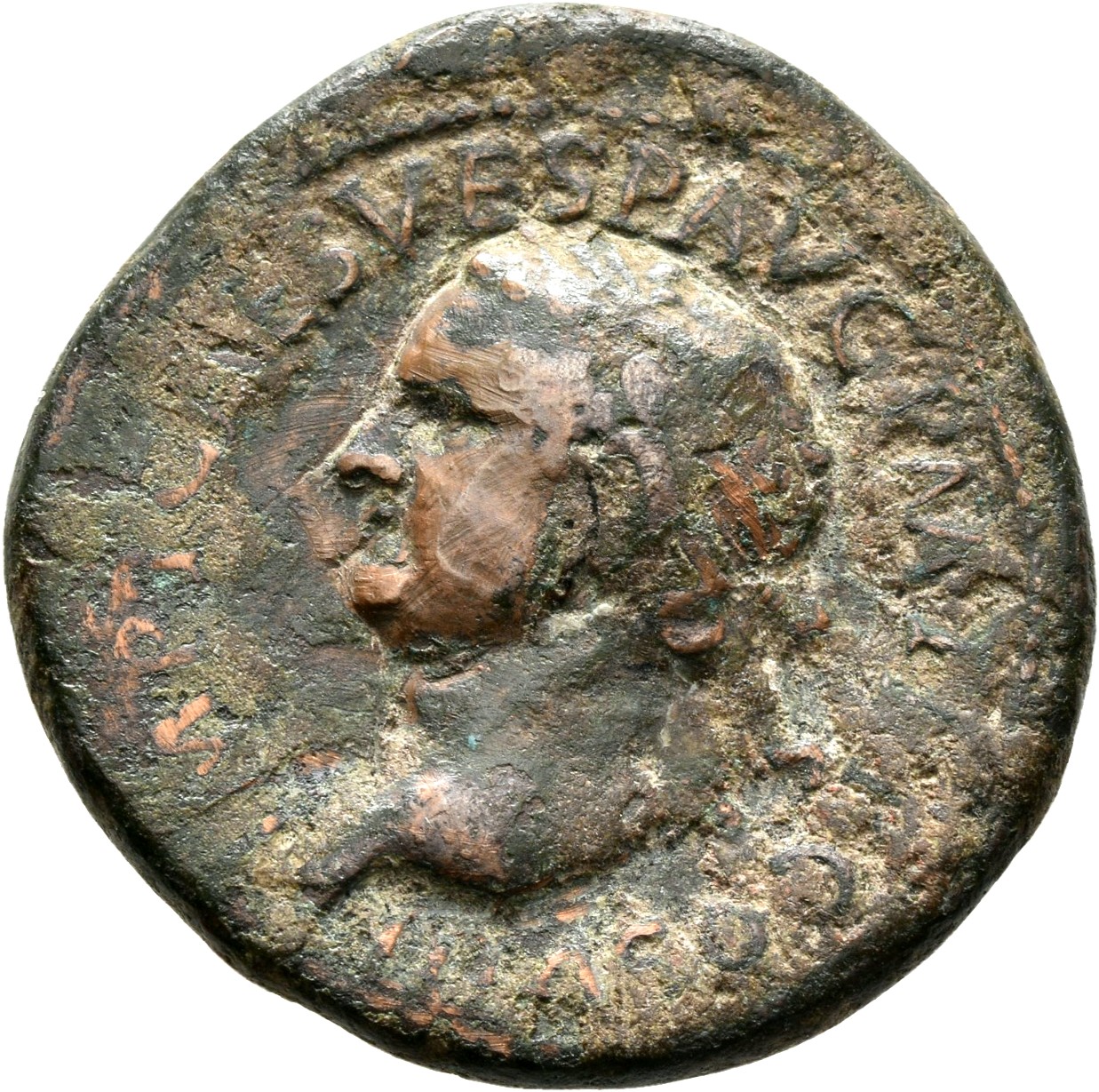 RIC II, Part 1 (second edition) Titus 249 Titus obverse, Head of Titus, laureate, left