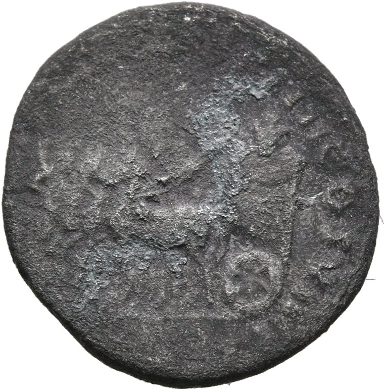 RIC II, Part 1 (second edition) Titus 25 Titus reverse, Slow quadriga left, with round basket-like car, garlanded, in whic...