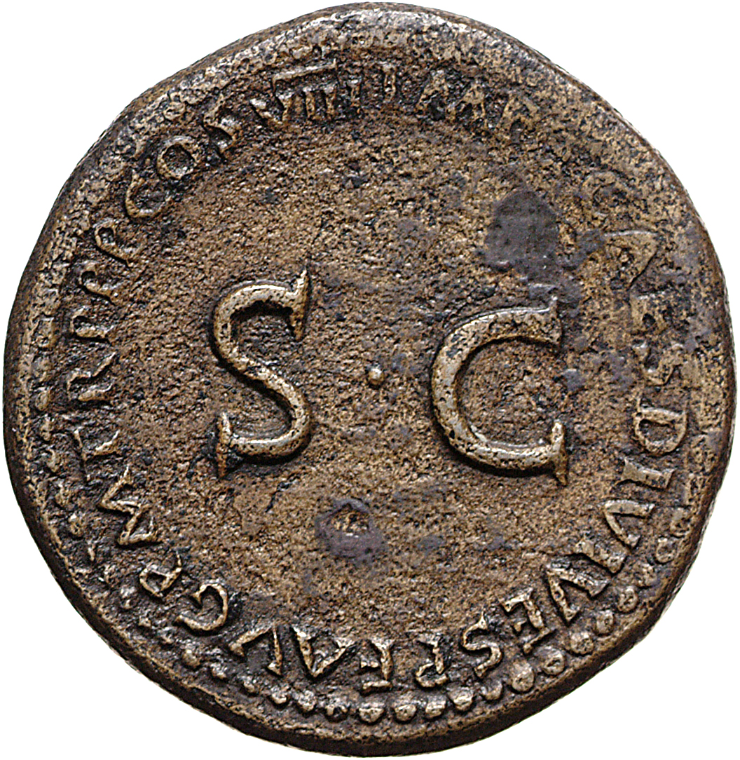 RIC II, Part 1 (second edition) Titus 257 Titus reverse, Legend surrounding large S C