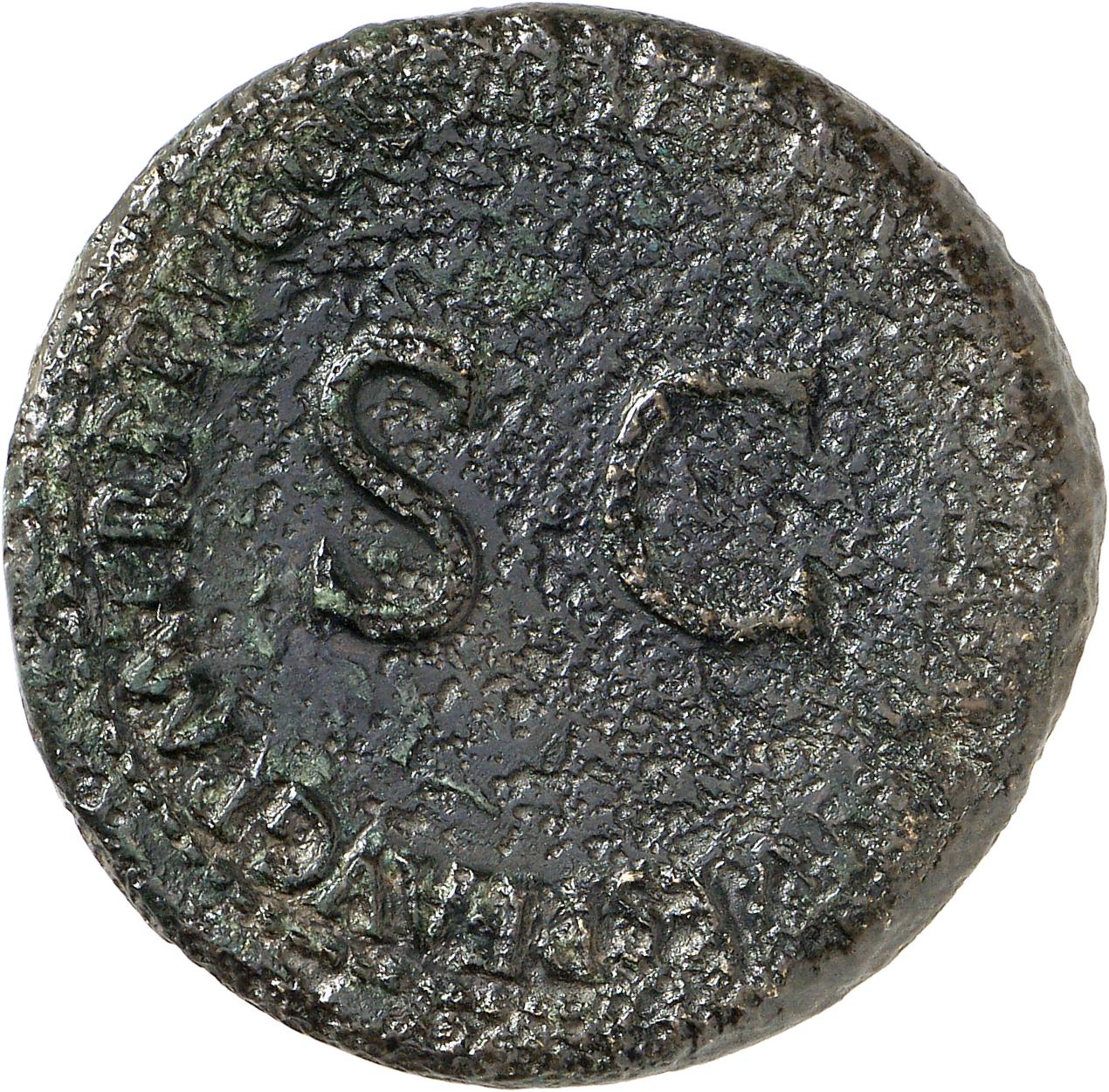 RIC II, Part 1 (second edition) Titus 258 Titus reverse, Legend surrounding large S C