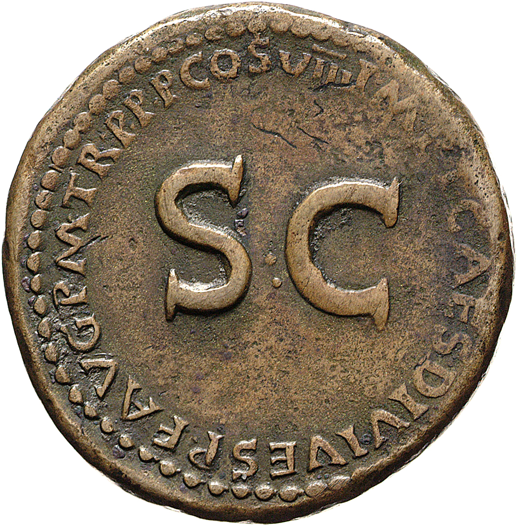 RIC II, Part 1 (second edition) Titus 262 Titus reverse, Legend surrounding large S C