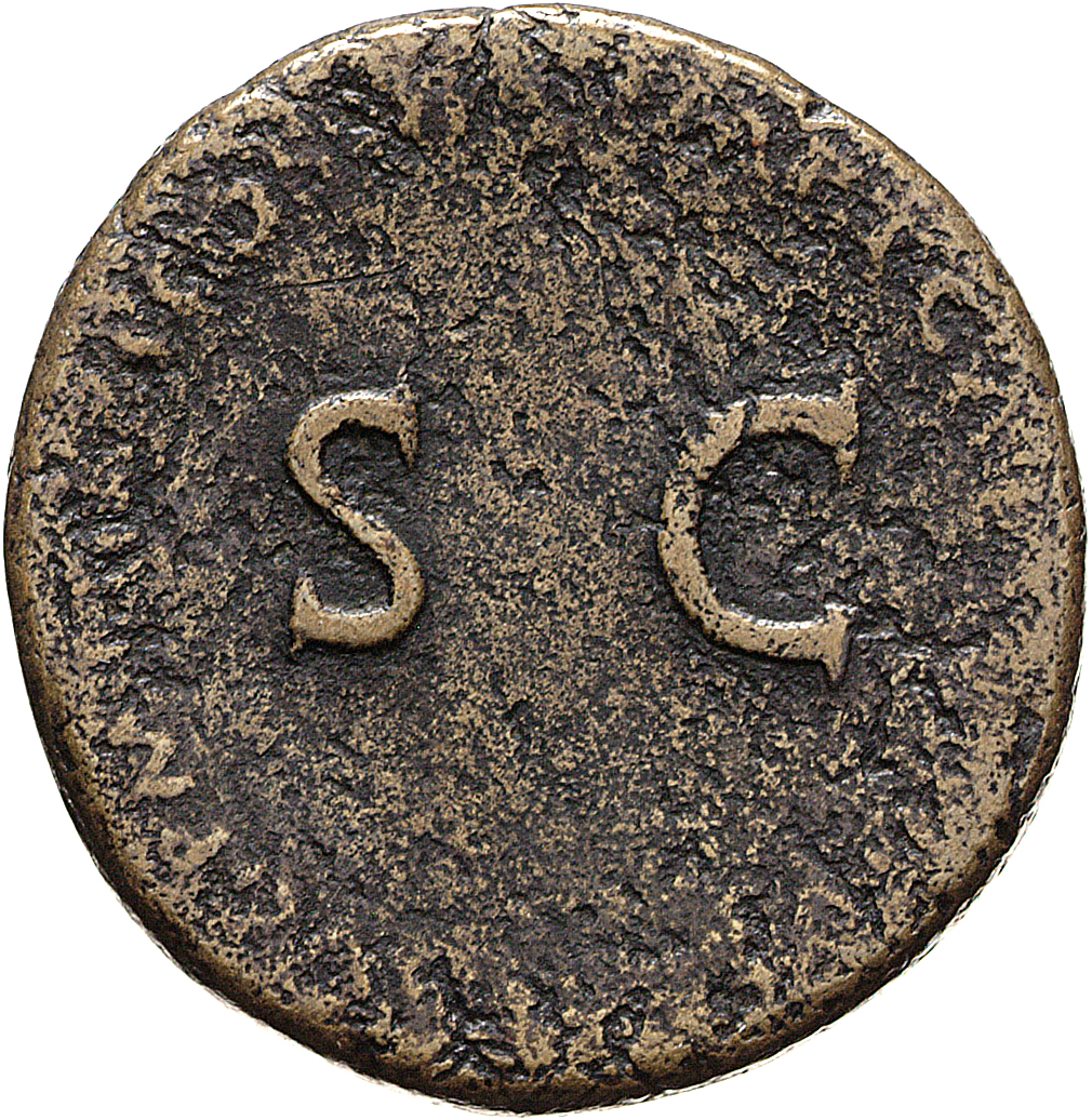 RIC II, Part 1 (second edition) Titus 264 Titus reverse, Legend surrounding large S C