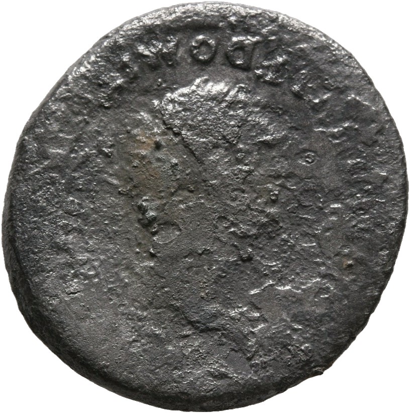 RIC II, Part 1 (second edition) Titus 266 Titus obverse, Head of Domitian, laureate, right