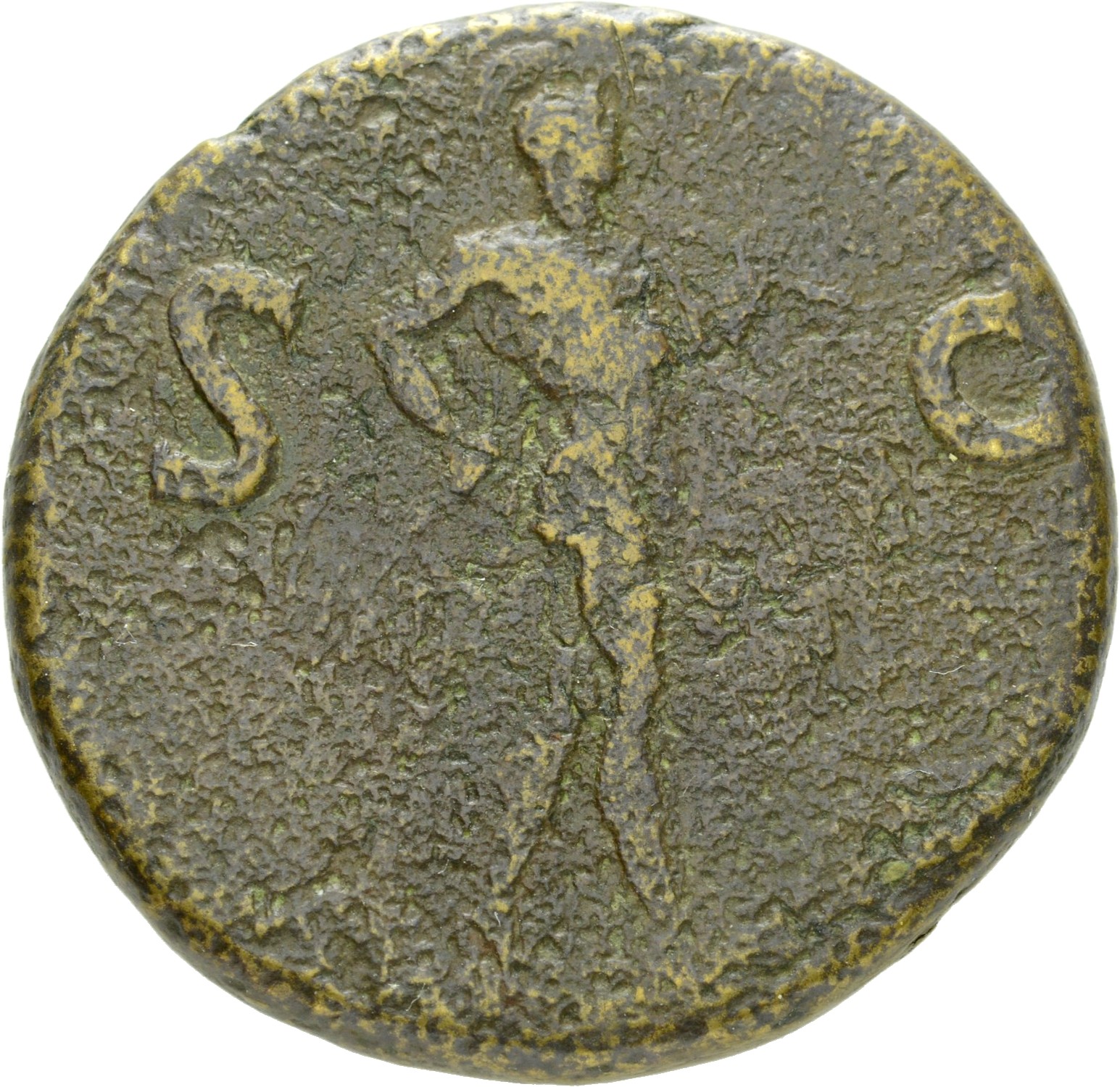 RIC II, Part 1 (second edition) Titus 288 Titus reverse, Pax standing left, holding branch and cornucopiae