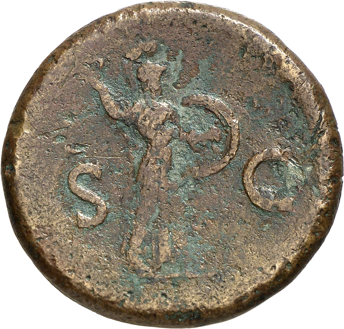 RIC II, Part 1 (second edition) Titus 294 Titus reverse, Minerva advancing right, holding spear and shield