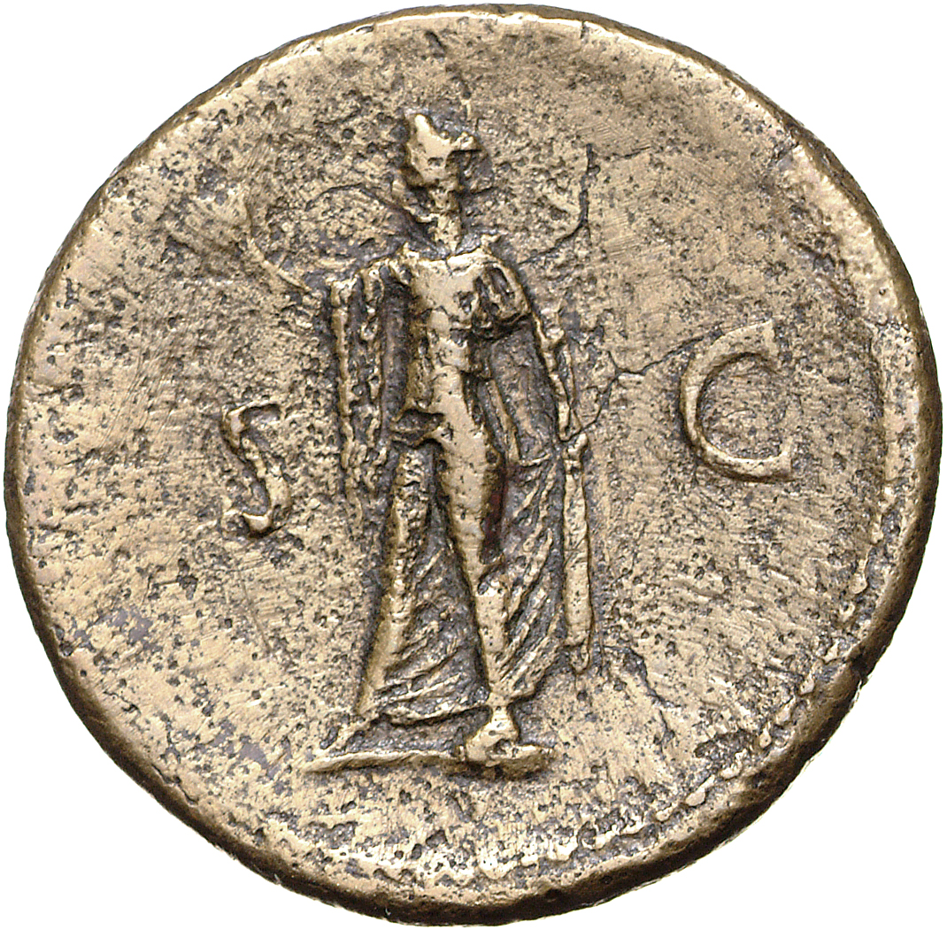 RIC II, Part 1 (second edition) Titus 300 Titus reverse, Spes standing, left holding flower in right and raising skirt wit...