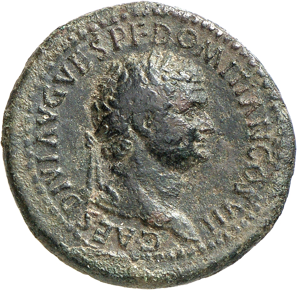 RIC II, Part 1 (second edition) Titus 326 Titus obverse, Head of Domitian, laureate, right