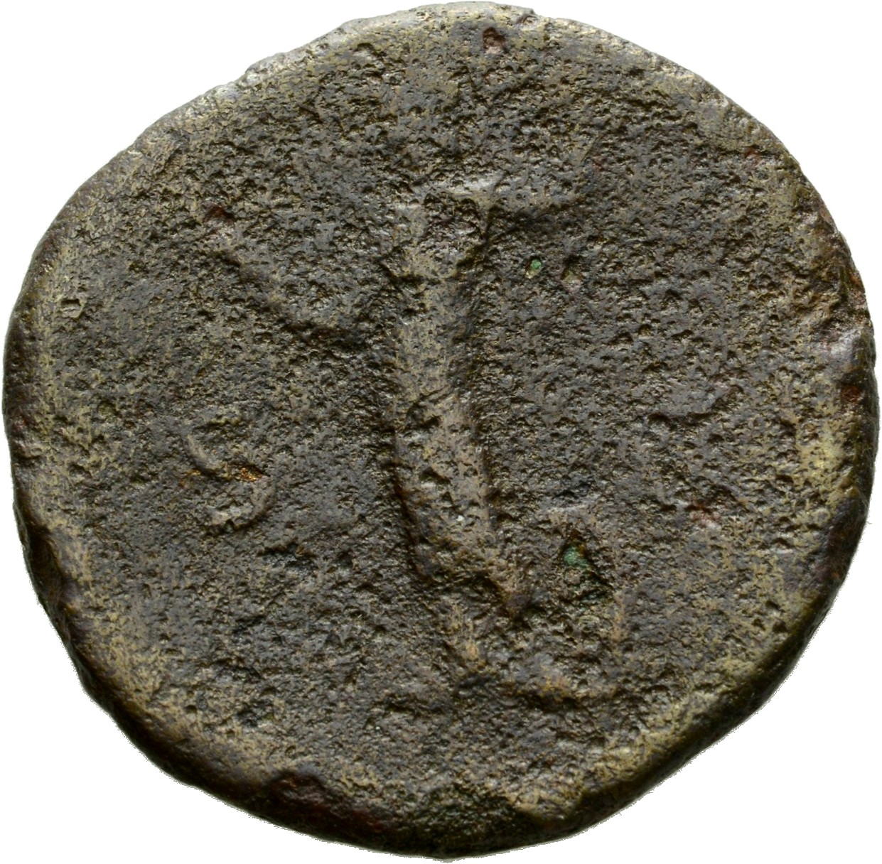 RIC II, Part 1 (second edition) Titus 347 (as) Titus reverse, Minerva standing left, holding thunderbolt and spear; shield...