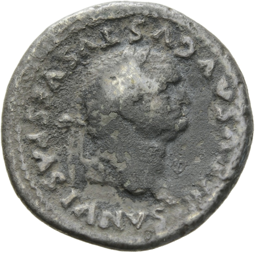 RIC II, Part 1 (second edition) Titus 357 Titus obverse, Head of Divus Vespasian, laureate, right