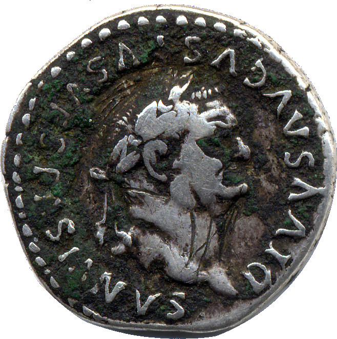 RIC II, Part 1 (second edition) Titus 359 Titus obverse, Head of Divus Vespasian, laureate, right