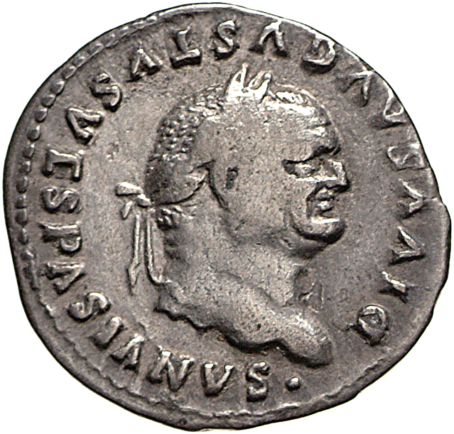 RIC II, Part 1 (second edition) Titus 364 Titus obverse, Head of Divus Vespasian, laureate, right