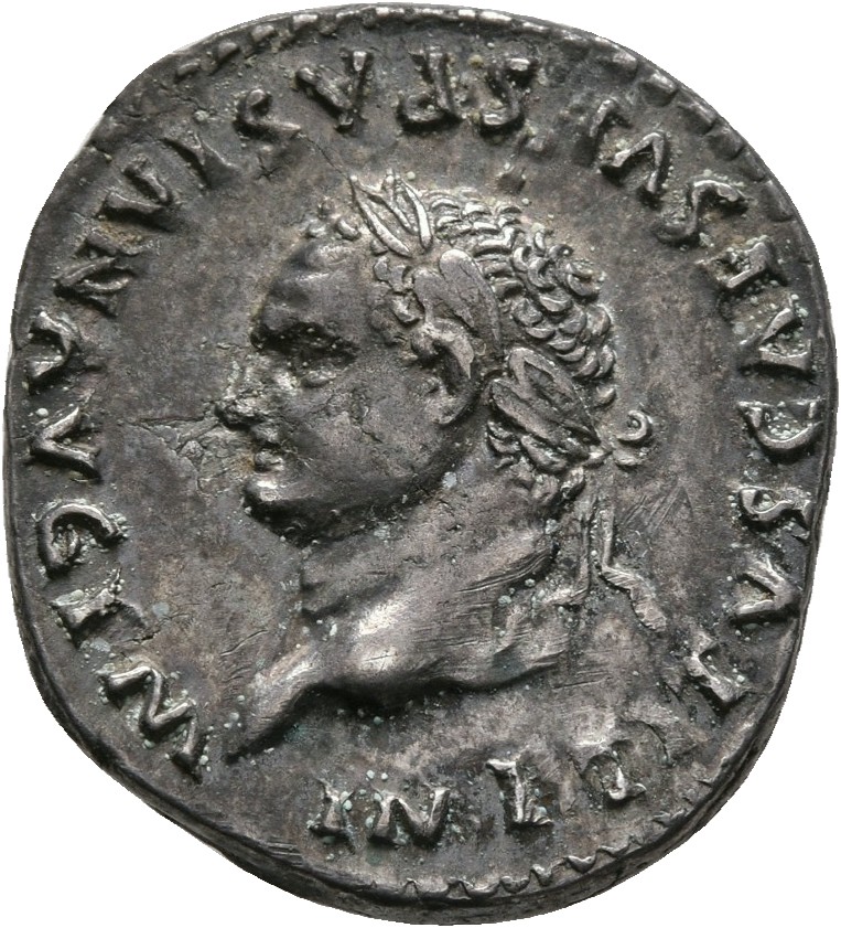 RIC II, Part 1 (second edition) Titus 38 Titus obverse, Head of Titus, laureate, left