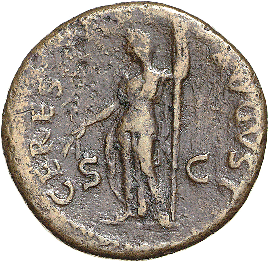 RIC II, Part 1 (second edition) Titus 391 Titus reverse, Ceres standing left, holding corn-ears and torch