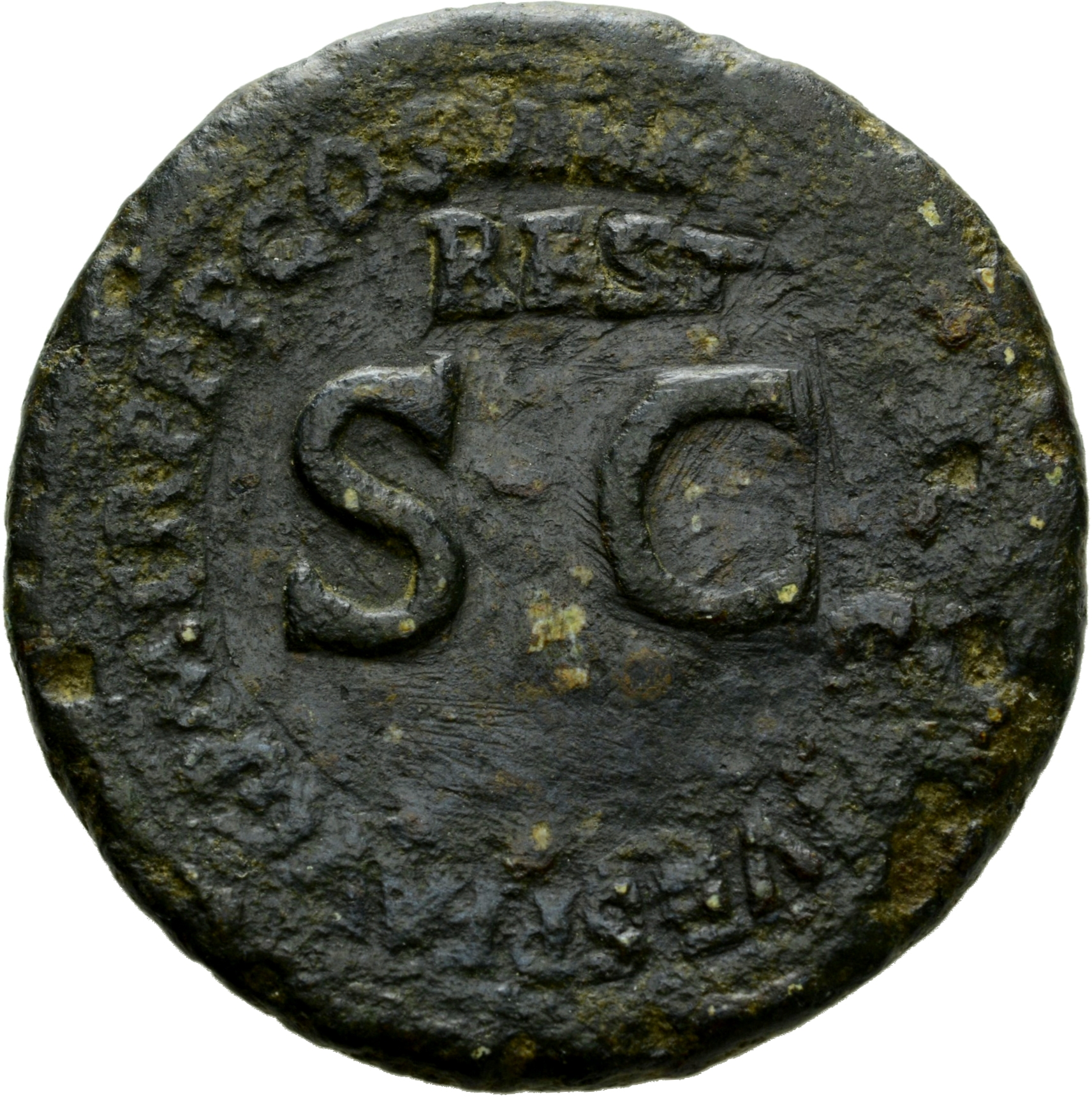 RIC II, Part 1 (second edition) Titus 401 Titus reverse, Legend surrounding large S C