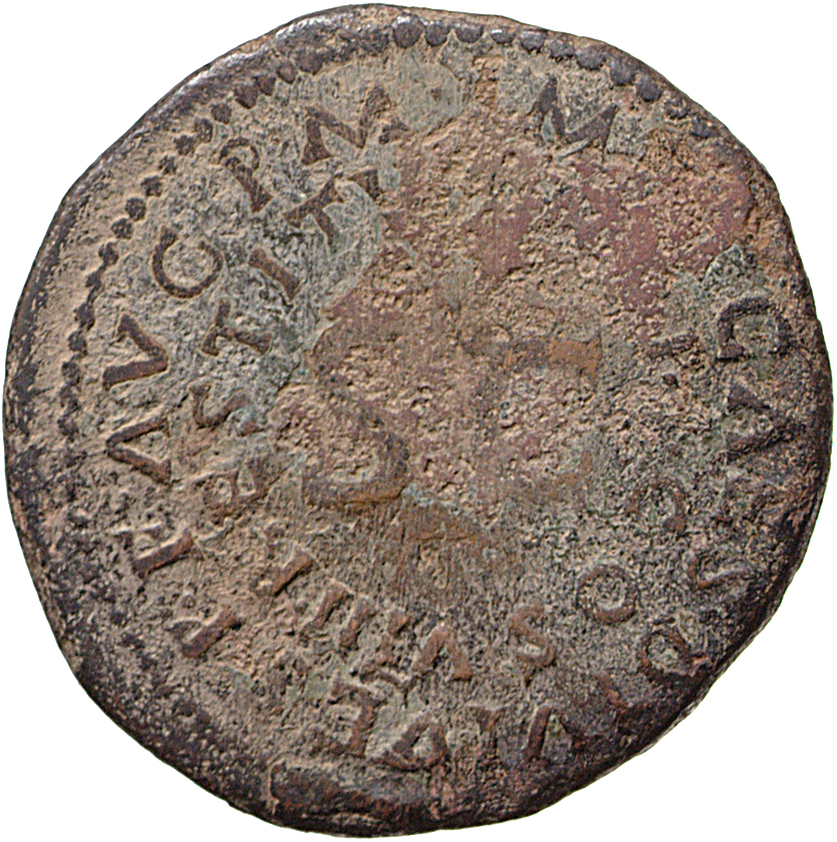 RIC II, Part 1 (second edition) Titus 422 Titus reverse, Legend surrounding large S C