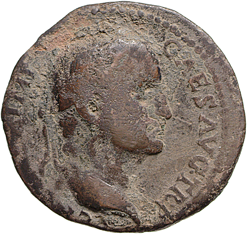 RIC II, Part 1 (second edition) Titus 422 Titus obverse, Head of Galba, laureate, right