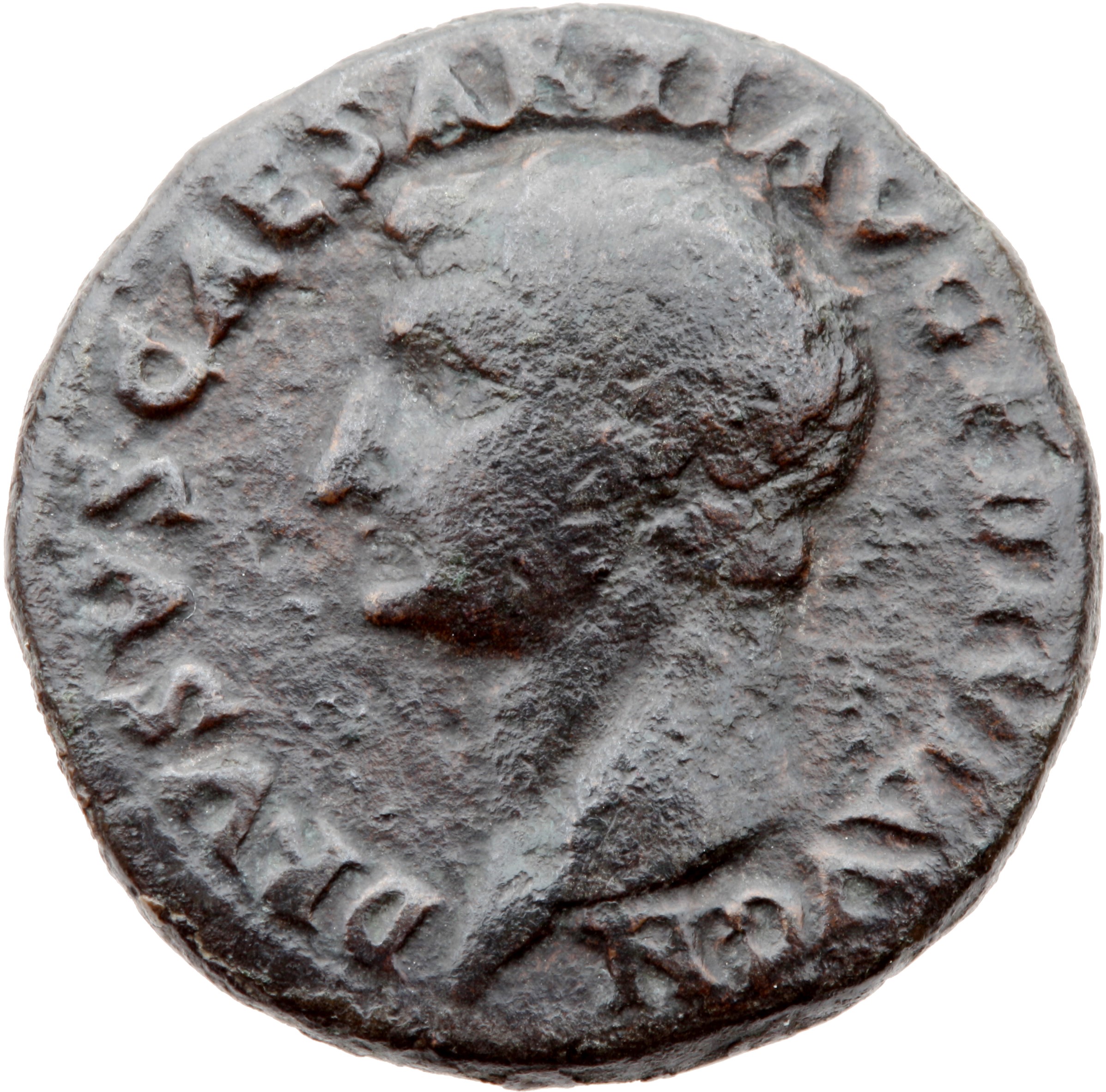 RIC II, Part 1 (second edition) Titus 437 Titus obverse, Head of Drusus, bare, left