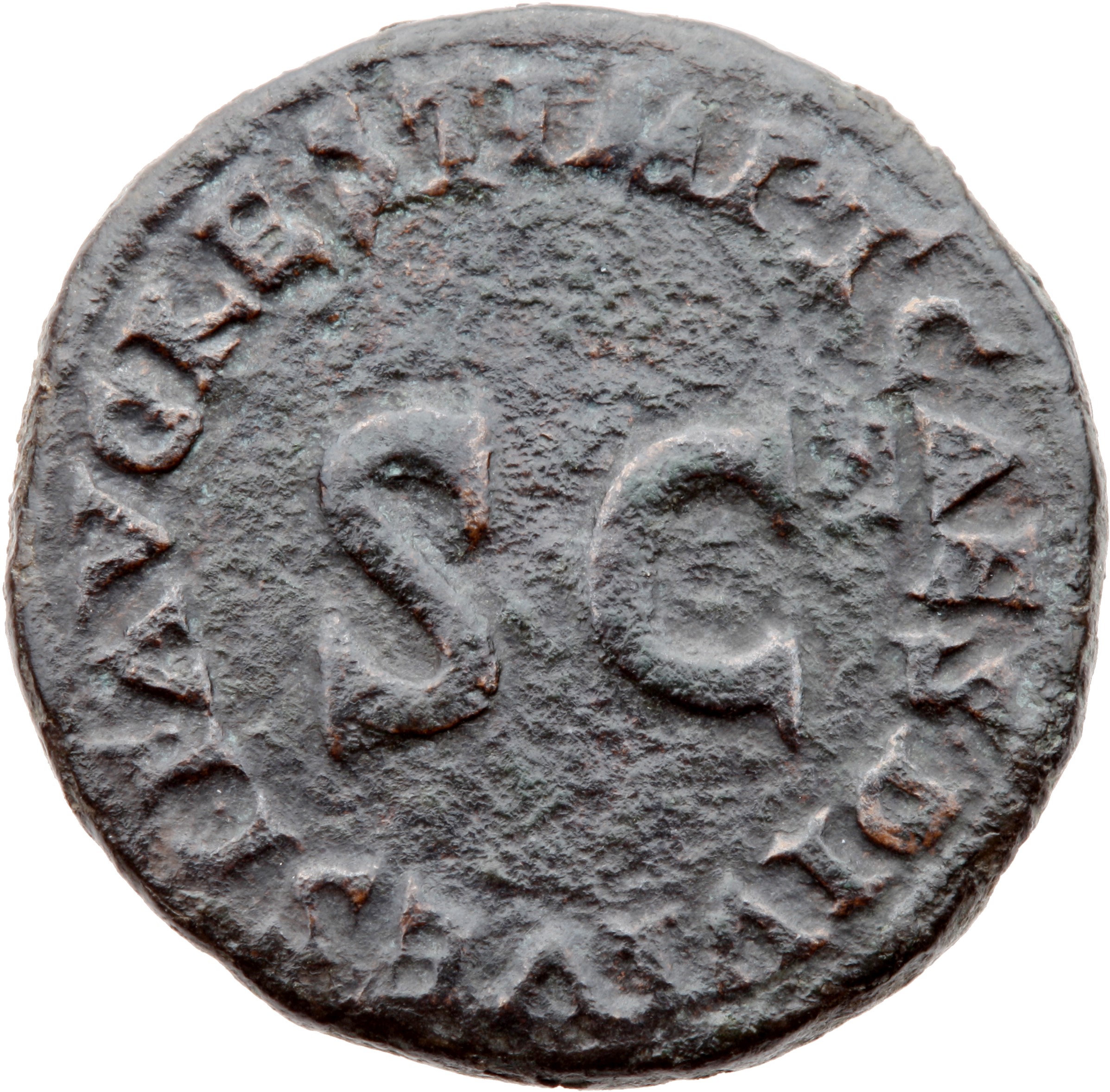 RIC II, Part 1 (second edition) Titus 437 Titus reverse, Legend surrounding large S C