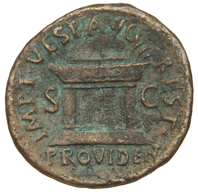 RIC II, Part 1 (second edition) Titus 449 Titus reverse, Altar