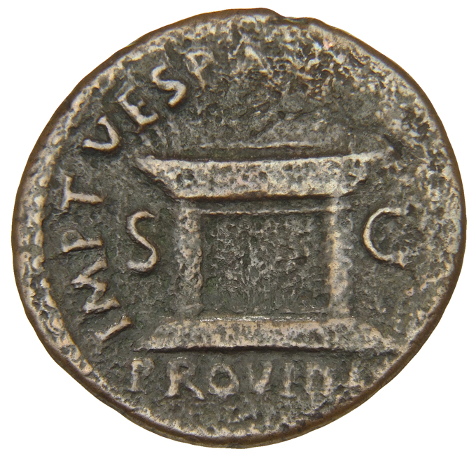 RIC II, Part 1 (second edition) Titus 449 Titus reverse, Altar