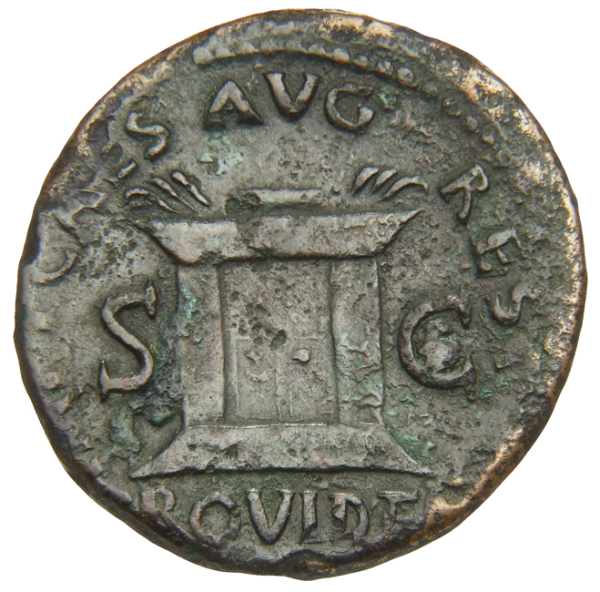 RIC II, Part 1 (second edition) Titus 451 Titus reverse, Altar