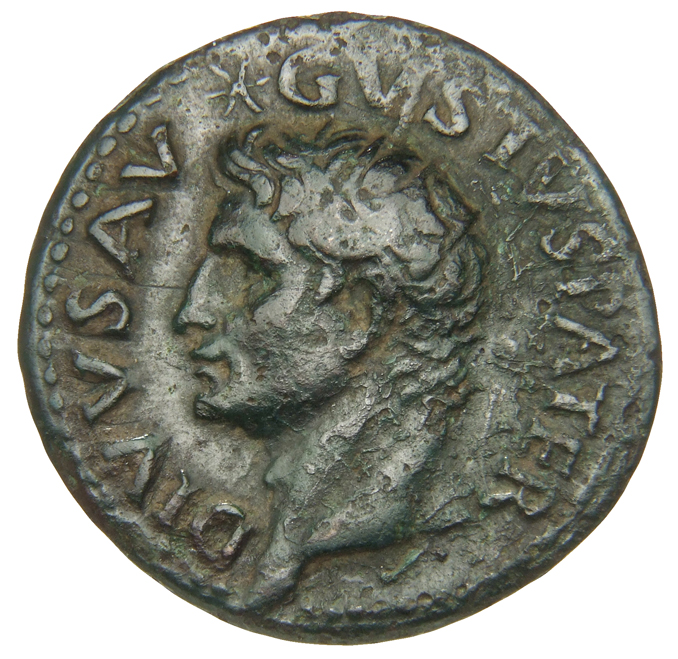 RIC II, Part 1 (second edition) Titus 456 Titus obverse, Head of Divus Augustus, radiate, left; star above