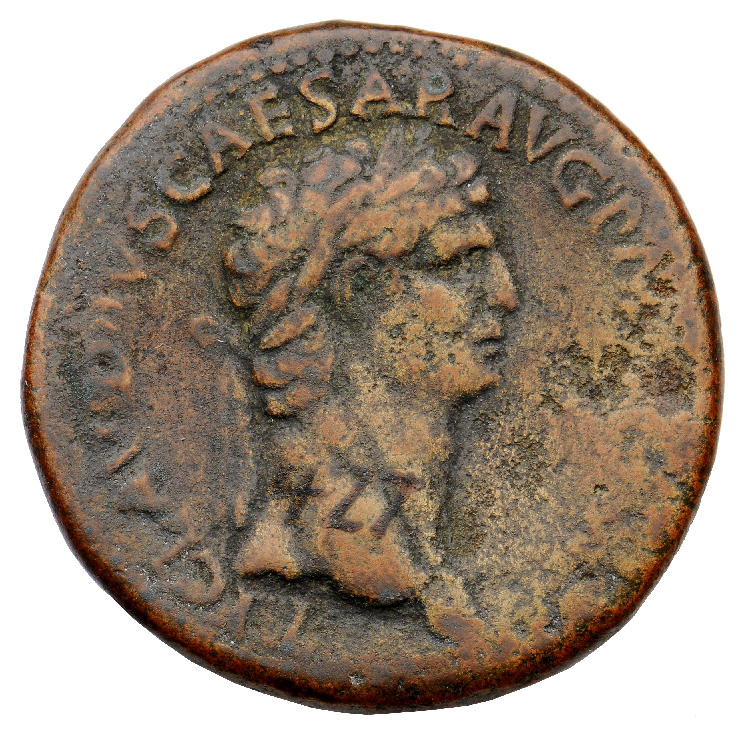 RIC II, Part 1 (second edition) Titus 472 Titus obverse, Head of Claudius, laureate, right