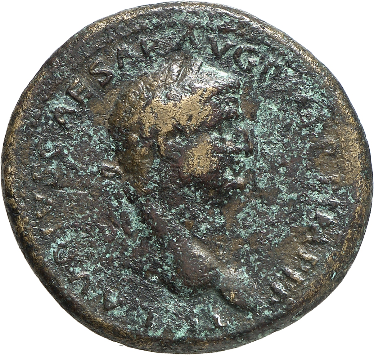 RIC II, Part 1 (second edition) Titus 472 Titus obverse, Head of Claudius, laureate, right