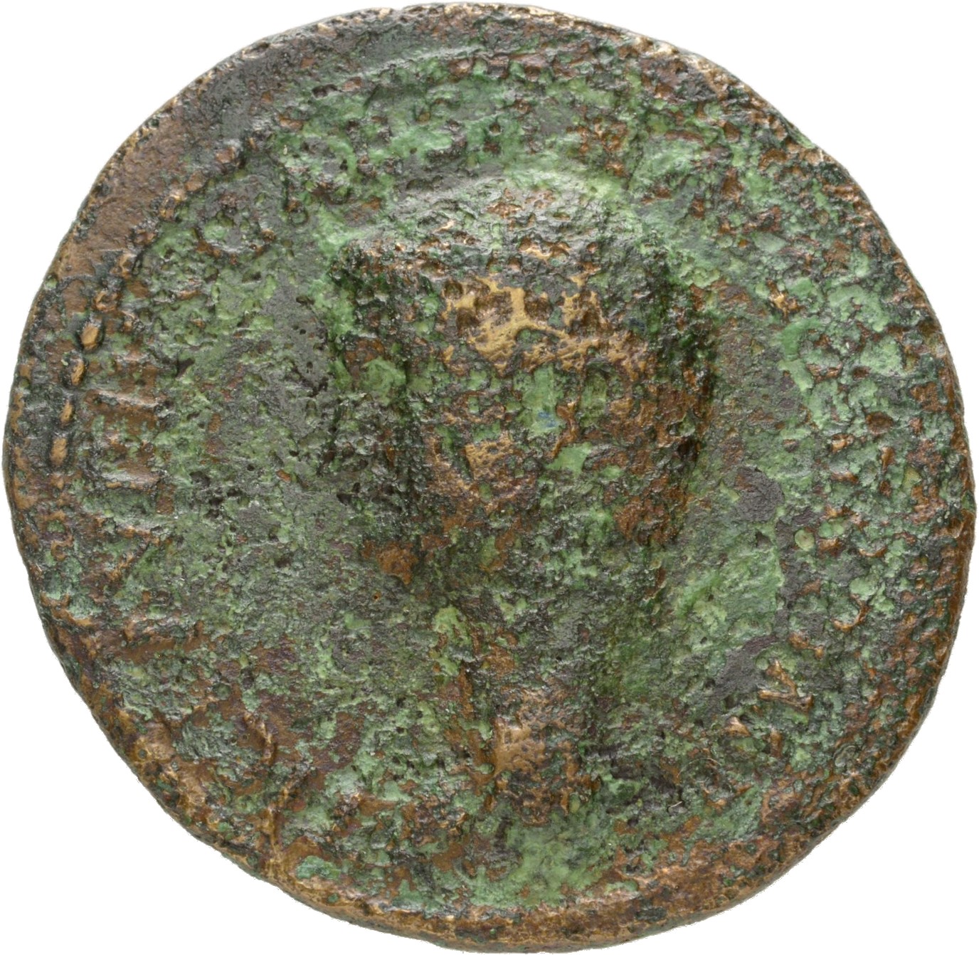 RIC II, Part 1 (second edition) Titus 489 Titus obverse, Head of Claudius, bare, left