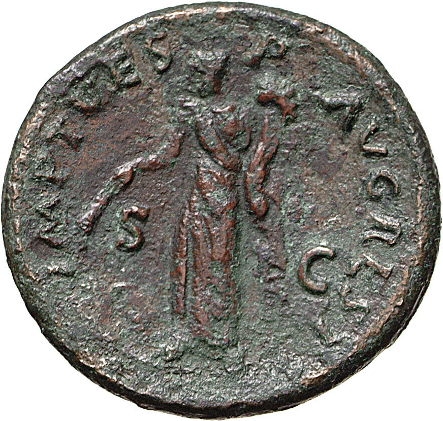 RIC II, Part 1 (second edition) Titus 497 Titus reverse, Pax standing left, setting fire to pile of arms and holding cornu...