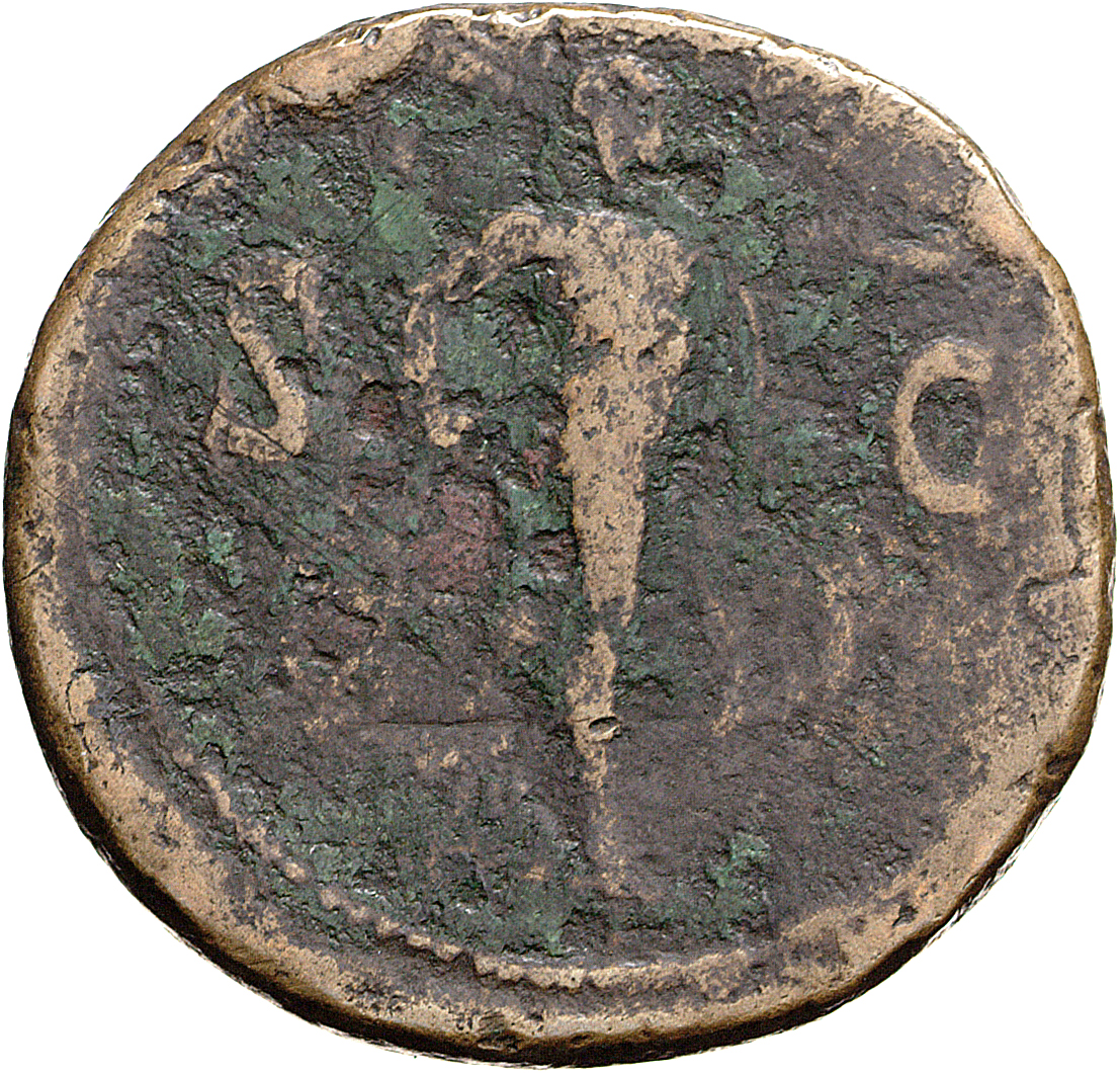 RIC II, Part 1 (second edition) Titus 499 Titus reverse, Mars wearing cloak, advancing right, holding spear and trophy