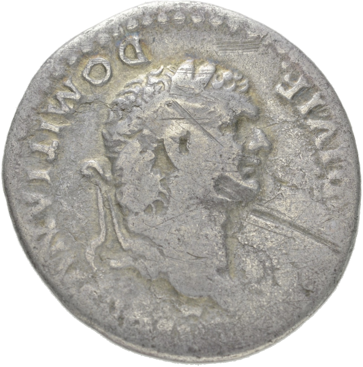 RIC II, Part 1 (second edition) Titus 517 Titus obverse, Head of Domitian, laureate, right