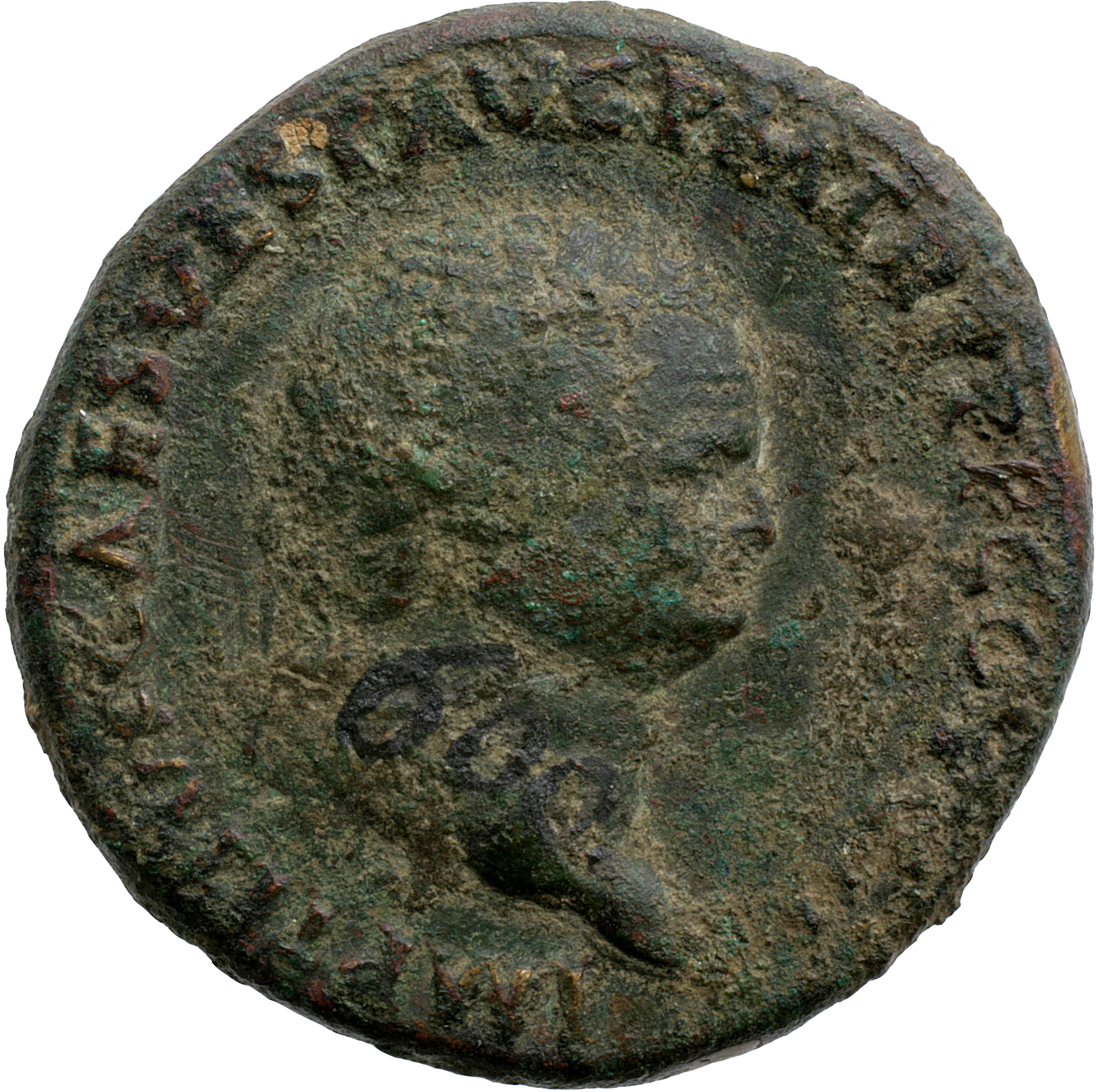 RIC II, Part 1 (second edition) Titus 62 Titus obverse, Head of Titus, laureate, right with aegis