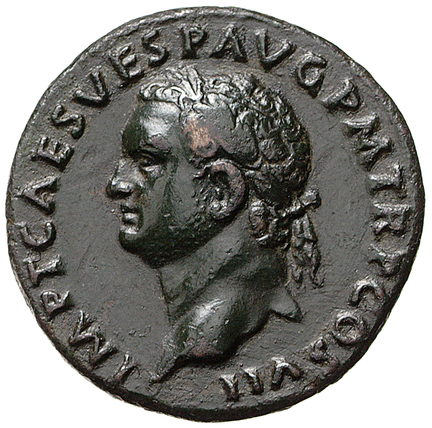 RIC II, Part 1 (second edition) Titus 78 Titus obverse, Head of Titus, laureate, left