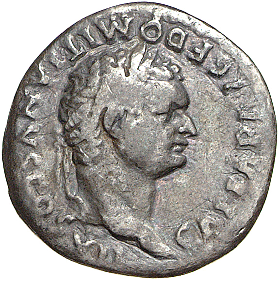 RIC II, Part 1 (second edition) Titus 96 Titus obverse, Head of Domitian, laureate, right