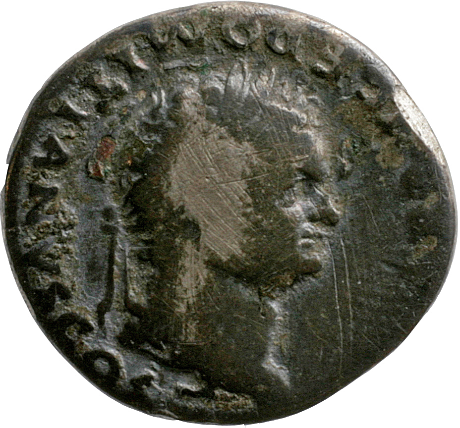 RIC II, Part 1 (second edition) Titus 99 Titus obverse, Head of Domitian, laureate, right