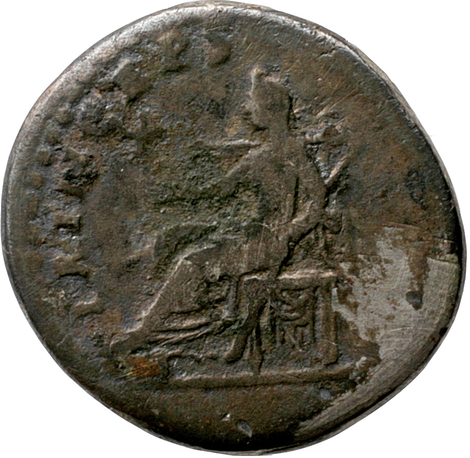RIC II, Part 1 (second edition) Titus 99 Titus reverse, Vesta seated left, holding Palladium and sceptre
