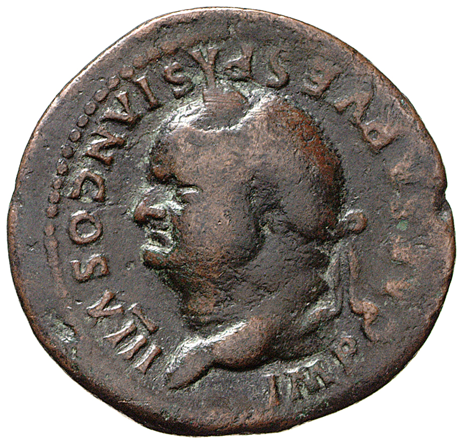 RIC II, Part 1 (second edition) Vespasian 1011 Vespasian obverse, Head of Vespasian, laureate, left