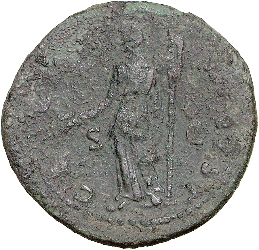 RIC II, Part 1 (second edition) Vespasian 1044 Vespasian reverse, Ceres standing left, holding corn ears, poppy, and sceptre