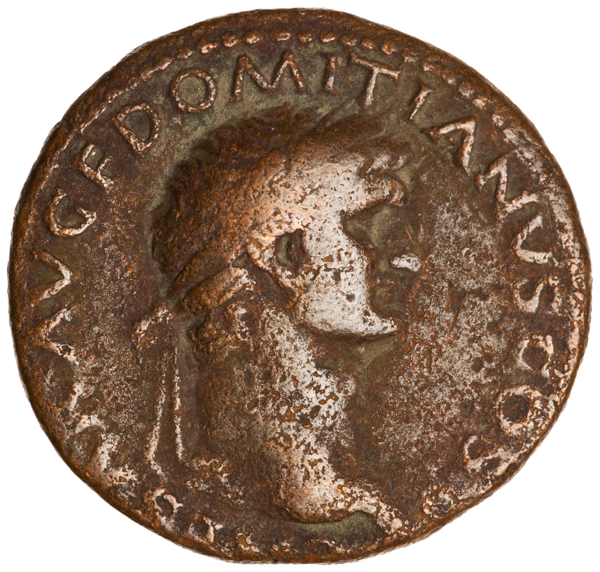 RIC II, Part 1 (second edition) Vespasian 1053 Vespasian obverse, Head of Domitian, laureate, right